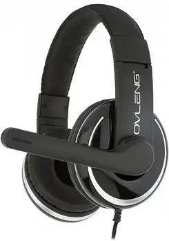 Ігрові дротові навушники OVLENG X7 з мікрофоном Чорний