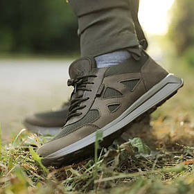 Кросівки тактичні Ягуар літні нубук з 3D-сіткою Оливкові 40