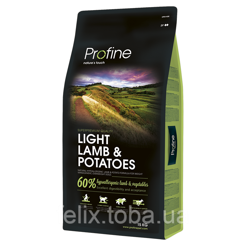 Купить Profine Dog Light Lamb Potatoes корм для собак с лишним весом ...