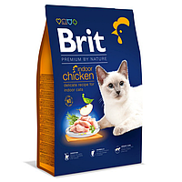 Brit Premium by Nature Cat Indoor Chicken 300 г корм для кошек, живущих в помещении Брит Премиум Индор