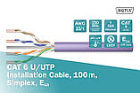 Digitus Кабель CAT 6 U-UTP, 100m, AWG 23/1, LSZH-1, фіолетовий, фото 3