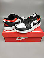 Кроссовки Найк Джордан мужские Nike Air Jordan 1 Low Black Toe