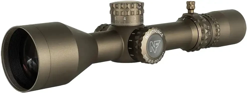 Прибор Nightforce NX8 2.5-20x50 F1 ZeroS СW-ILL. Сітка TReMoR3 з підсвіткою. Dark Earth, фото 1