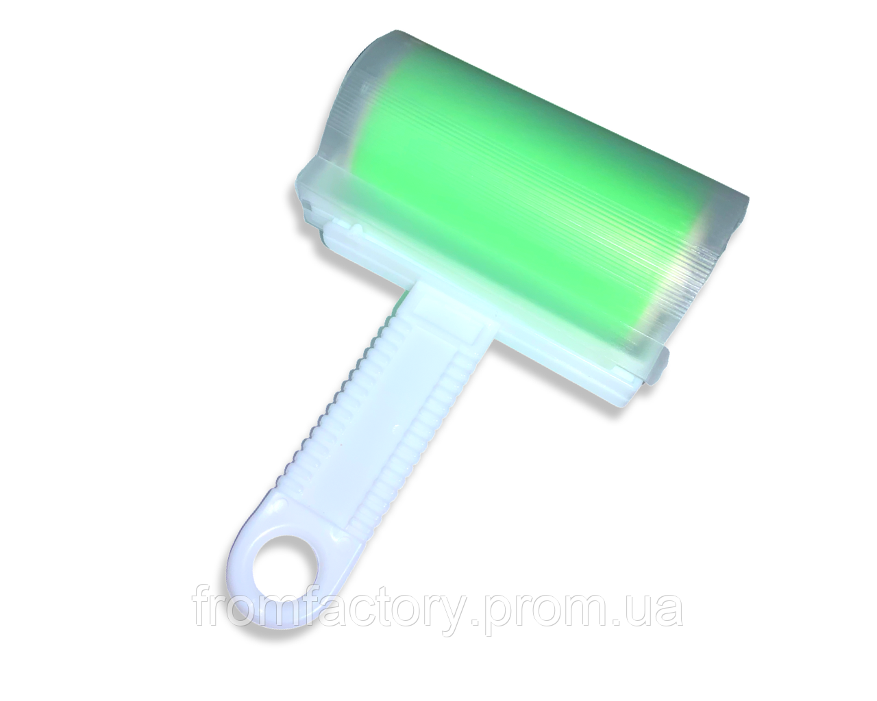 Ролик для чищення одягу силіконовий без відривань у чохлі 17см:Зелений