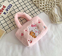 Плюшева сумочка аніме Hello Kitty (Хеллоу Кітті), рожева дитяча сумка для дівчинки/FS-2093,1