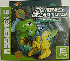 Конструктор на шурупах 292688C "Динозавр Тиранозавр Рекс Ті-Рекс" 15 деталей, викрутка
