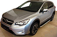 Боковые пороги Fullmond (2 шт, алюм) для Subaru Outback 2009-2014 гг.