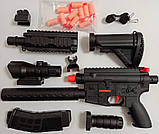 Дитячий автомат M416 61 см, глушник, оптичний приціл, 10 м'яких патронів, приклад, ручка, у коробці 35х19х7, фото 3