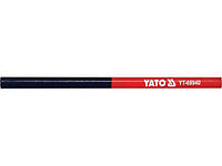Карандаши столярные двухцветные (синий/красный) HB YATO YT-69940, 175 х 12 мм, стержень 4х2 мм, 12 шт.