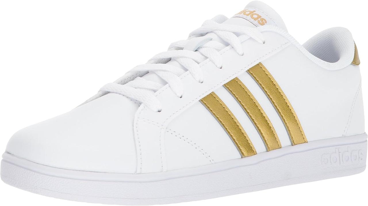 3.5 White/Matte Gold/Black Кросівки adidas NEO Advantage VS K (Little Kid/Big Kid)