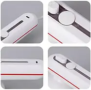 Праска дорожня міні Haeger HG-1265 з тефлоновою підошвою 350W Біла, фото 7