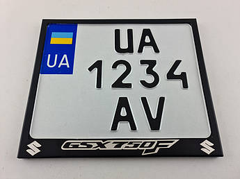 Рамка для монономера Suzuki GSX750F black метал