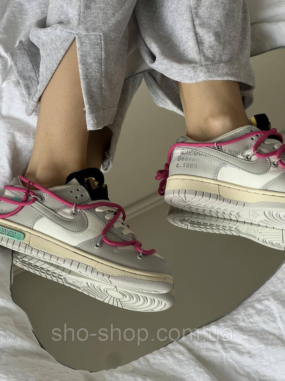Кроссовки Nike  Dunk Low Off-White Lot 30/50