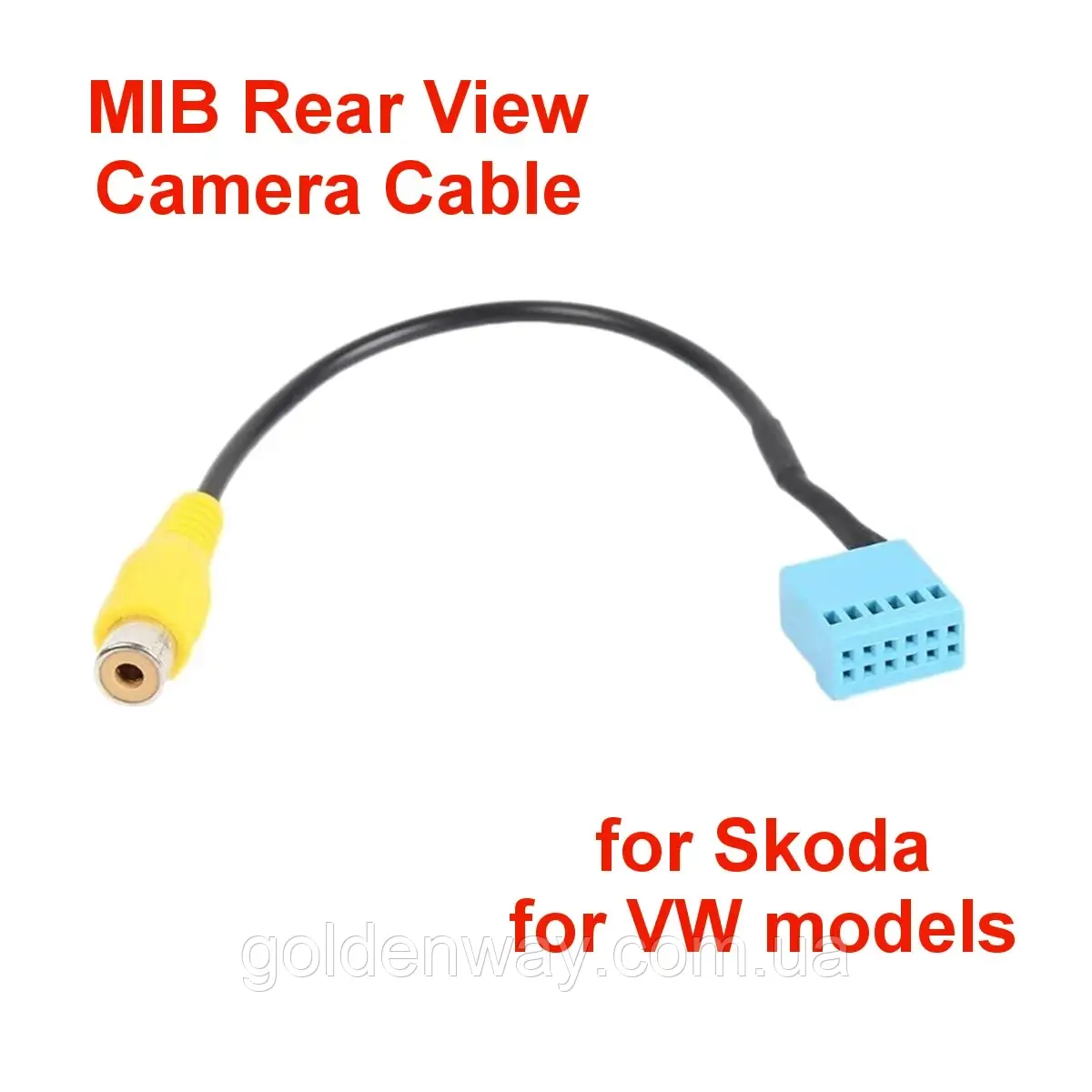 Кабель адаптер RCA QuadLock PQ MIB RCA Line для підключення камери до штатної магнітоли Volkswagen Skoda Seat
