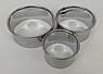 Набір круглих форм-вирубок | для десертів, гарніру, салатів | нержавіюча сталь 10 см, 8.5 см, 6.8 см | висота 4.3 см | сріблястий, фото 8