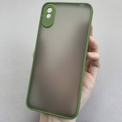 Чохол для Xiaomi Redmi 9A чохол Totu із закритою камерою на телефон сяомі редмі 9а зелений tcb, фото 1