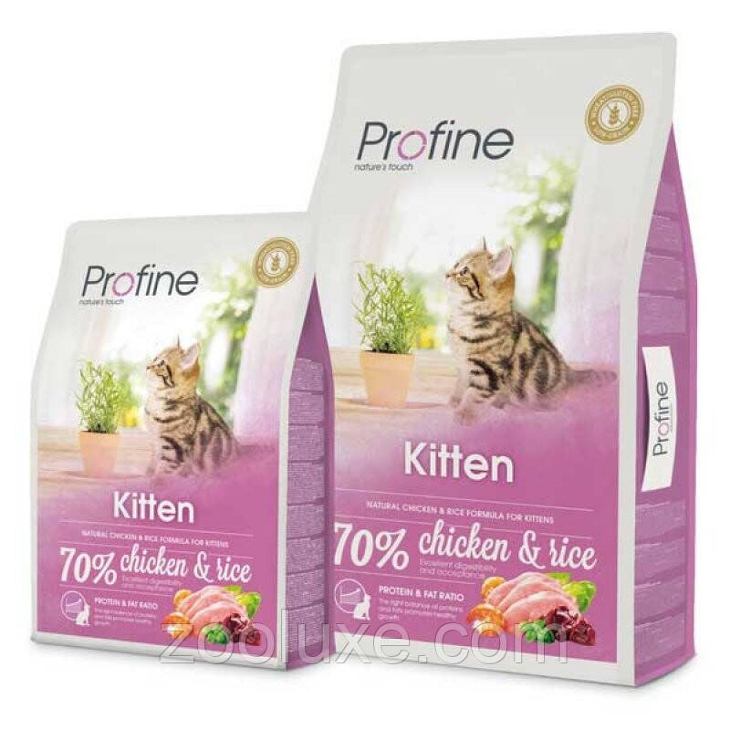Profine Kitten Chicken & Rice 2 кг корм для кошенят Профайн Кіттен Курка та рис