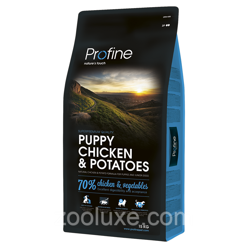 Profine Puppy Chicken&Potatoes 15 кг корм для цуценят Профейн Паппі Курка та Картопля