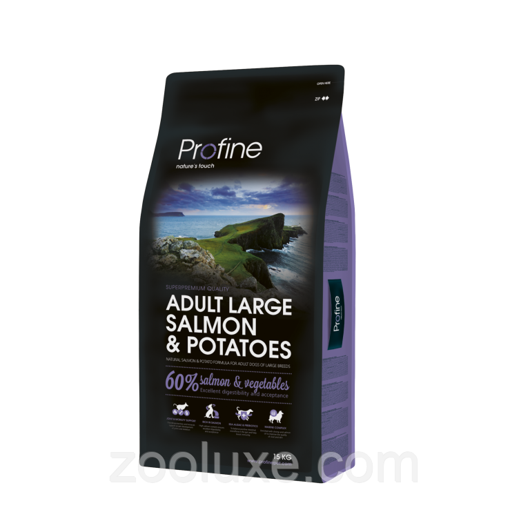 Profine Adult Large Salmon & Potatoes 15 кг корм для собак Пропакт Адалт Лардж Лосось і Картопля