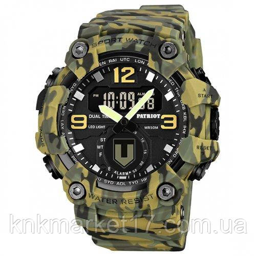 Годинник наручний Patriot 003CMGRTRO ТРО Зелений камуфляж + Коробка, фото 1
