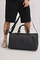 Большая сумка Louis Vuitton, черная, кожаная, для вещей, путешествий луи витон