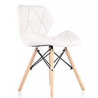 Крісло (стілець) для кухні обіднє Bonro Бонро B-531 екошкіра біле (47001247)