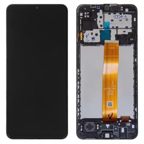 Дисплей для Samsung M12 (M127) із сенсором чорний + рамка сервісний - фото 1 - id-p1888296114