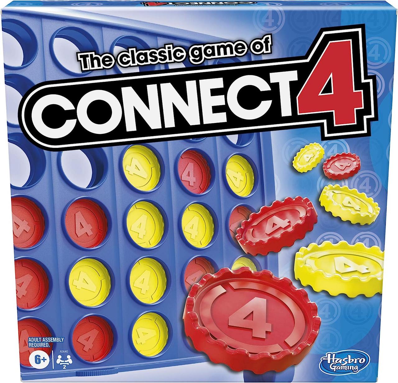 Настільна логічна гра Збери 4 в ряд Hasbro Connect 4 Classic Grid 4 in a Row Game