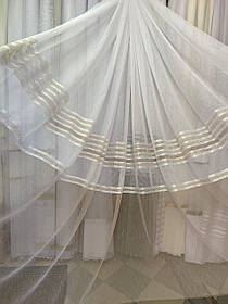 Тюль льон заввишки 2,8 м. оранжевий