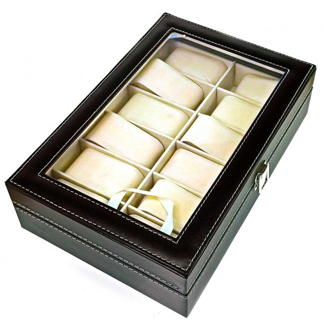 Скринька для наручних годинників 12 клітинок, фото 1