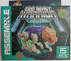 Конструктор на шурупах 282688E "Тигр Tiger" 15 деталей, викрутка