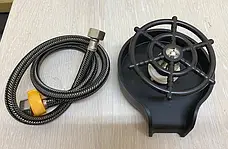 Ополіскувач для склянок чашок кухлів келихів ринзер колір чорний, фото 4