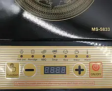 Індукційна плита Domotec MS-5833 Електроплита індукційна 2000 Вт Настільна електрична плита, фото 5