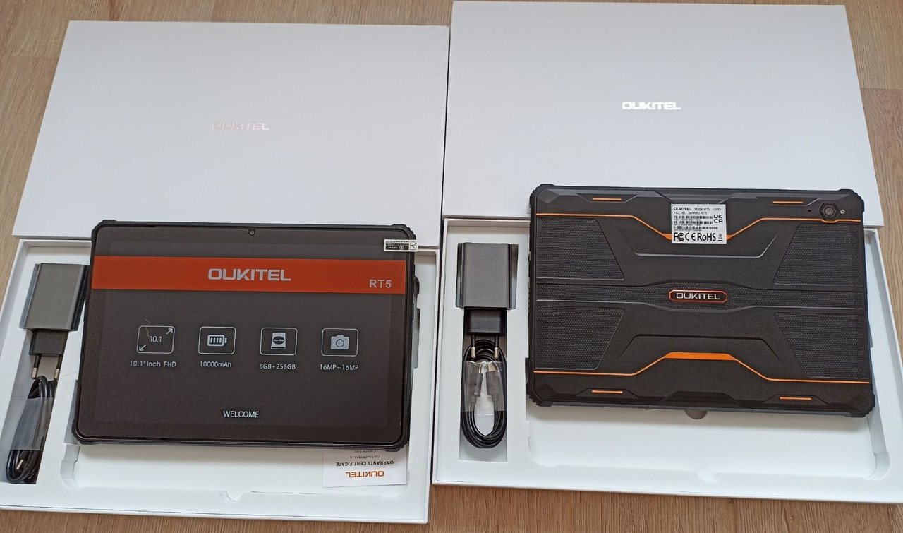 Планшет Oukitel RT5 8\256GB Orange 10.1" FHD 4G 16MP 11000 mAh MTK 8788 IP68 IP69K