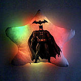 Дитяча подушка-нічник Batman — світильник подушка Бетмен - дитячий нічник, фото 4
