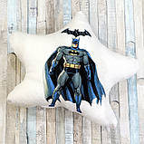Дитяча подушка-нічник Batman — світильник подушка Бетмен - дитячий нічник, фото 6