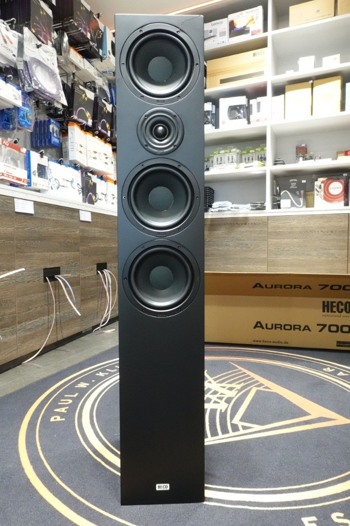 Трисмугові підлогові колонки HECO Aurora 700 Black Edition
