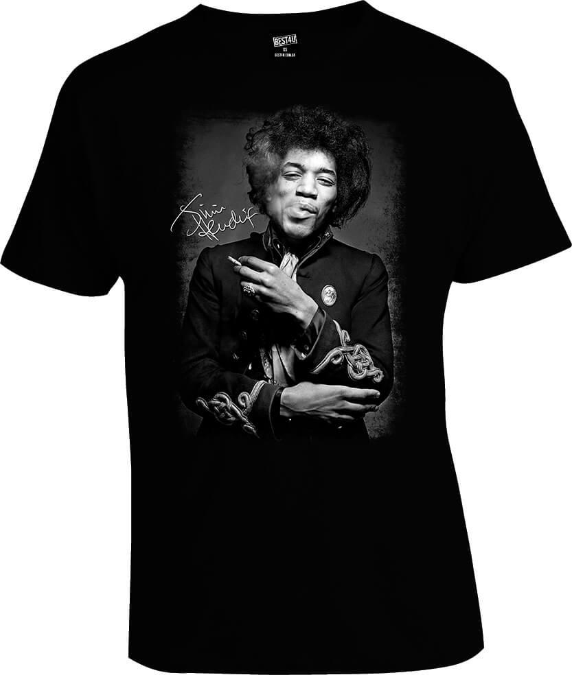 Футболка Jimi Hendrix Smoke | Футболка чорна | Футболка стильна | Футболка крута | Футболка модна