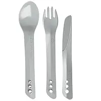 Lifeventure виделка, ложка, ніж Ellipse Cutlery light grey MK official