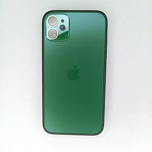 Чохол для iPhone NEW AG Glass Case MagSafe Green