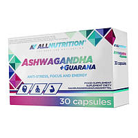 Ашваганда + Гуарана All Nutrition Ashwagandha + Guarana 30 капсул