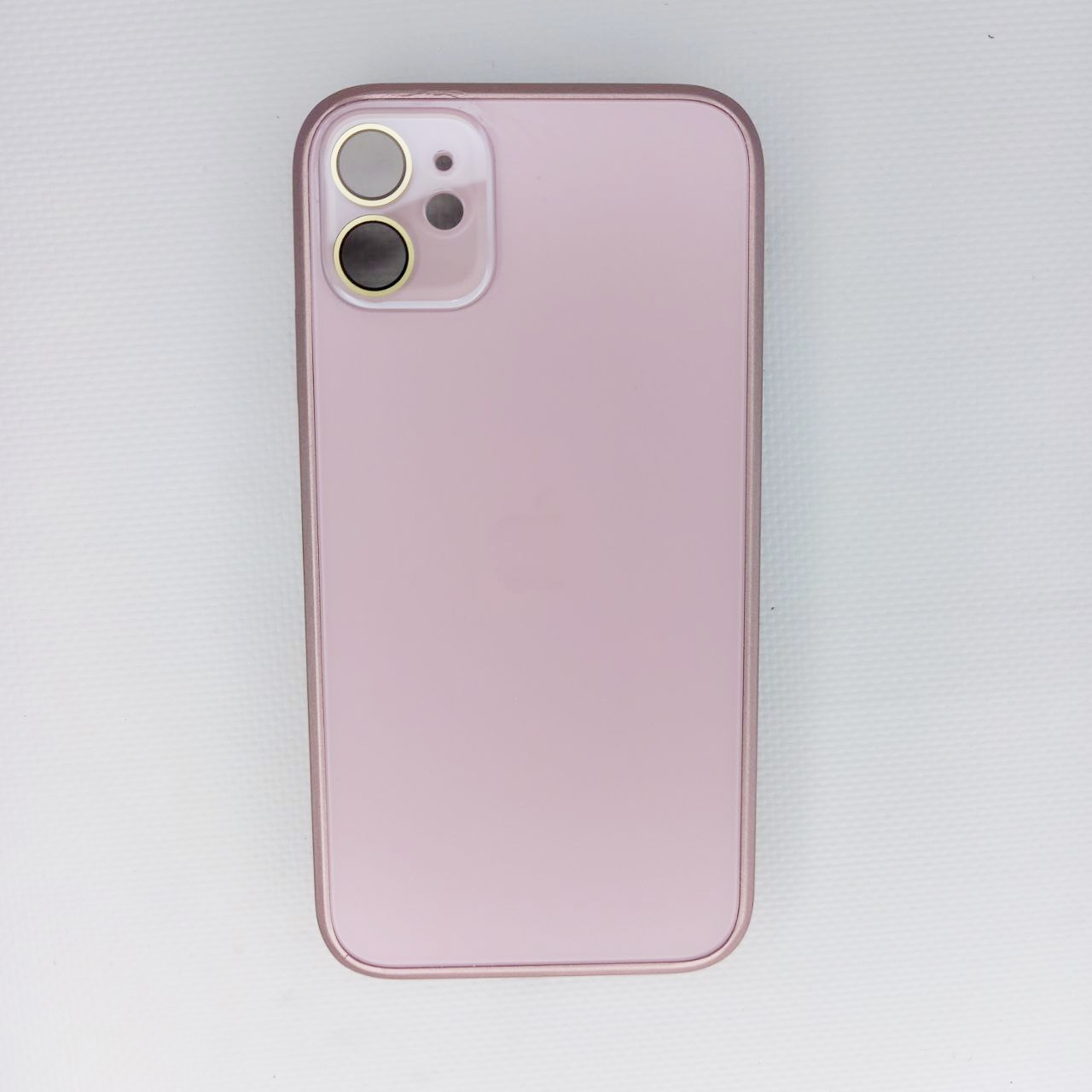 Чохол для iPhone NEW AG Glass Case MagSafe Pink