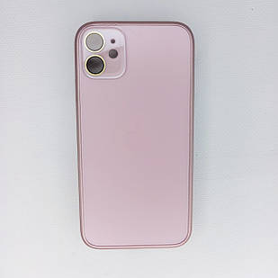 Чохол для iPhone NEW AG Glass Case MagSafe Pink