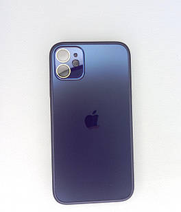 Чохол для iPhone NEW AG Glass Case MagSafe Deep Purple