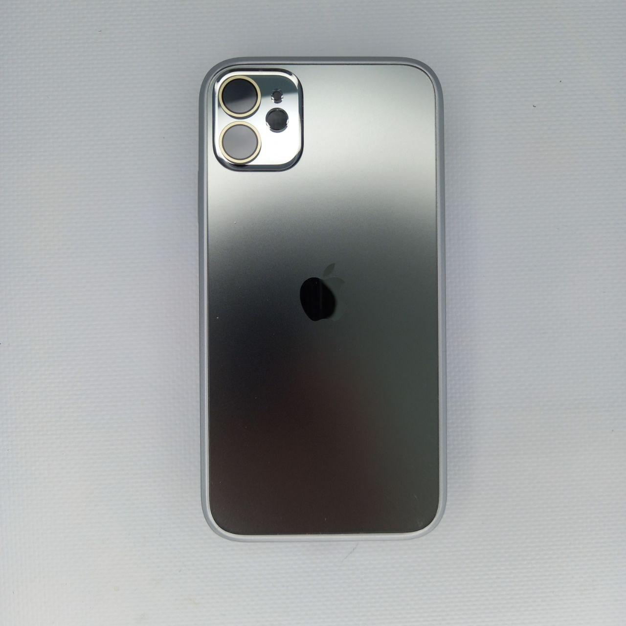 Чохол для iPhone NEW AG Glass Case MagSafe Space Gray