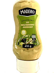 Соус огірково-гірчичний Madero, 410 г, Польща, заправка для салатів і холодних страв