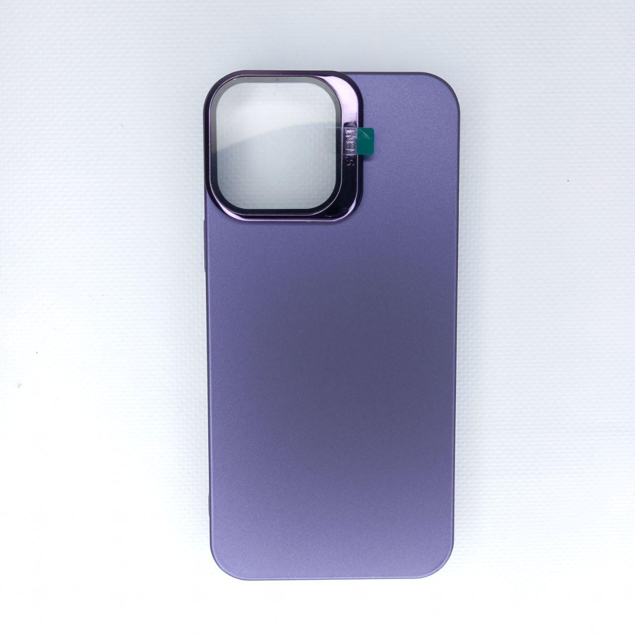 Чохол для iPhone з підставкою-захистом на камері Deep Purple