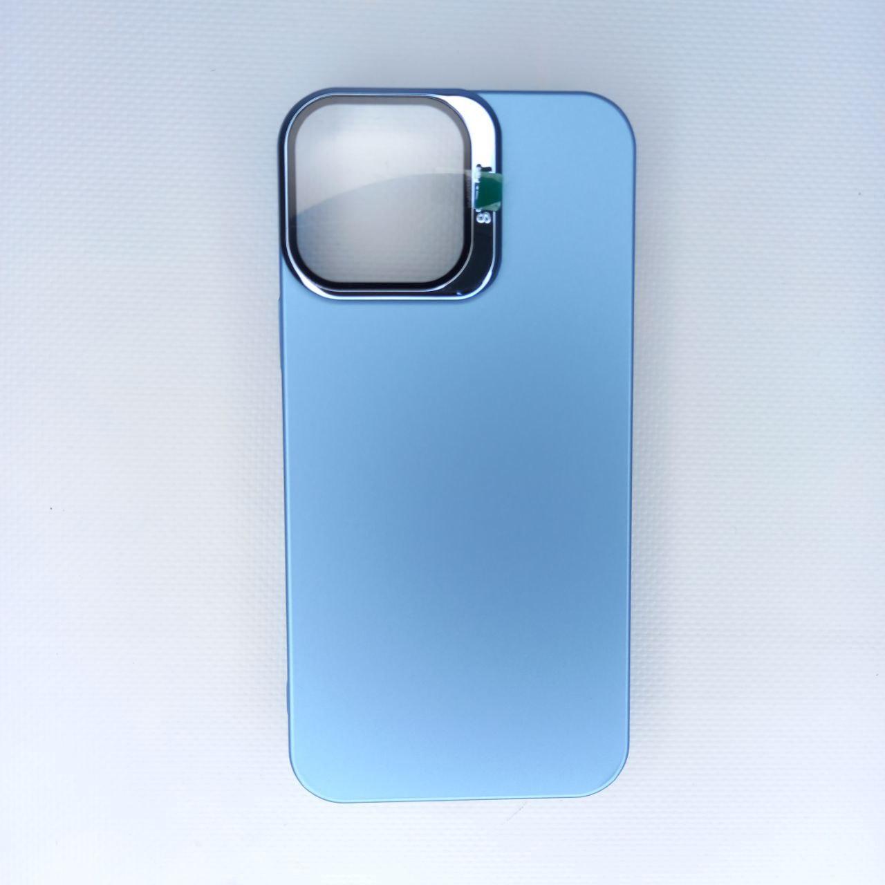 Чохол для iPhone з підставкою-захистом на камері Light Blue