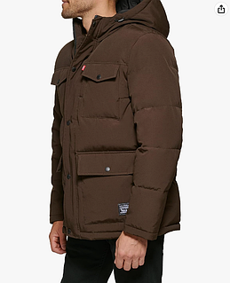 33000ft Mens Jackets Levi's Arctic Cloth Quilted Woodsman Trucker - Main Image