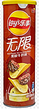 Чипси Чіпси Lay's Stax Black Pepper Rib Eye Steak зі смаком стейка рибай із чорним перцем 90g 90g, фото 3